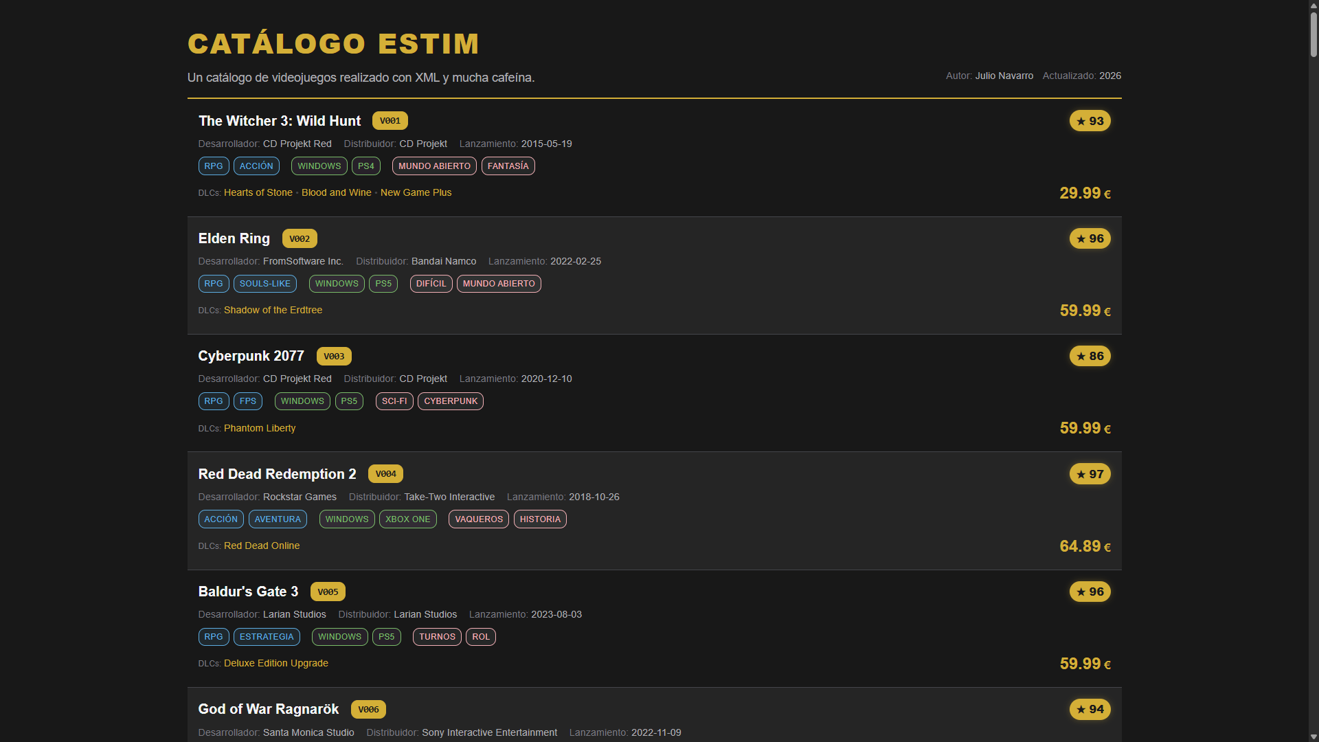 Estilizado Directo de XML (Sin HTML)