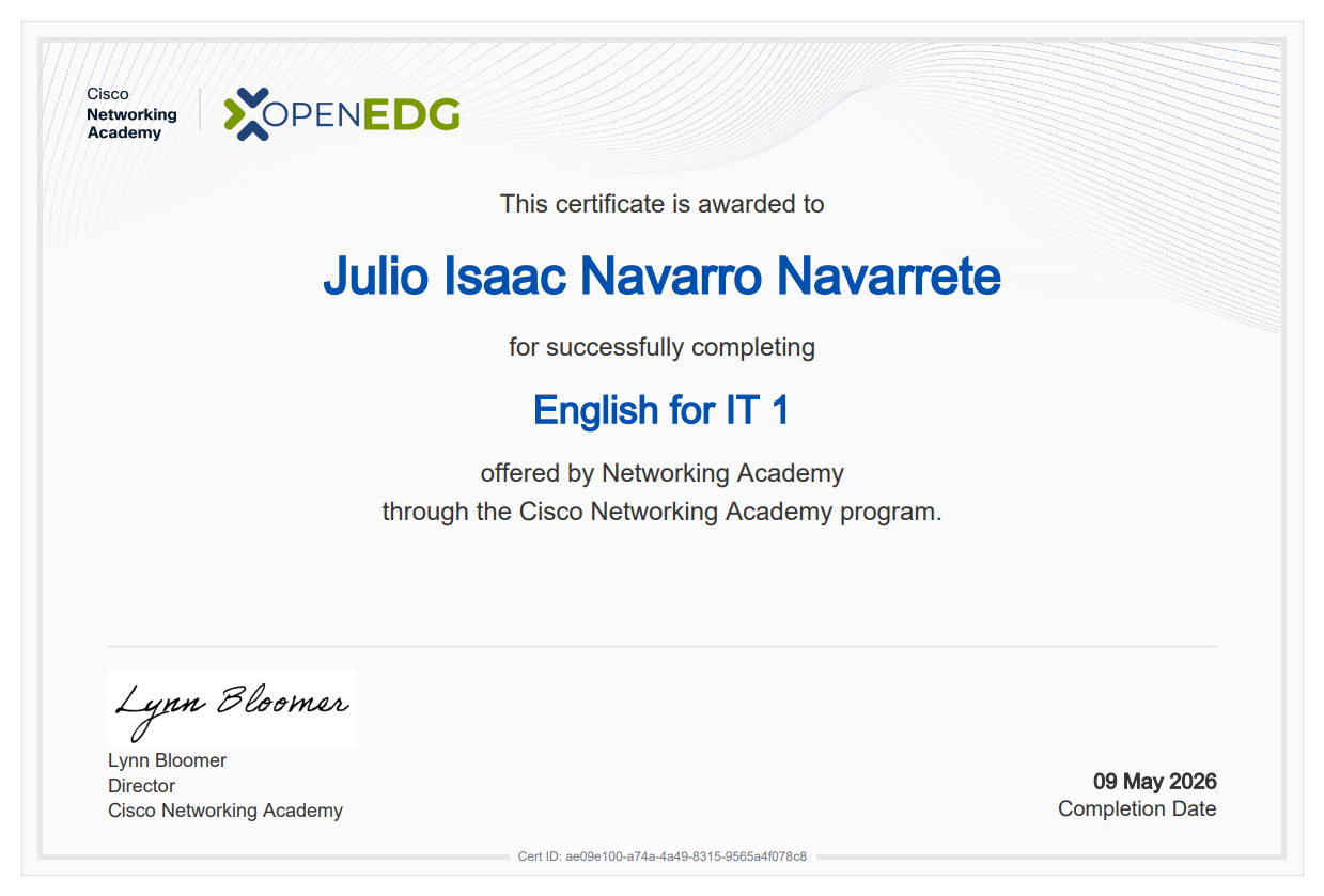 English for IT Certificate
